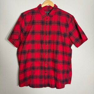 [Used/Like New] INC short Sleeve flannel Shirt // Men Size XL